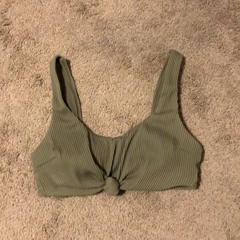 Knot front bikini top